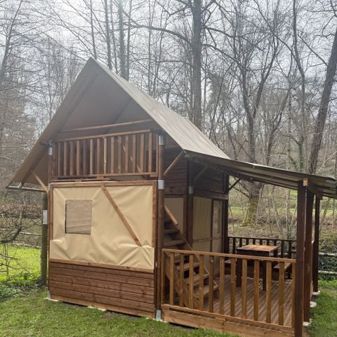 CANVAS AND WOOD TENT 3 people - LODGE LA BOHEME