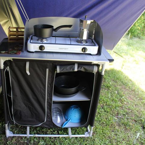 TENDA DA CAMPEGGIO 4 persone - Tenda Tribu - 2 camere da letto - Senza servizi igienici