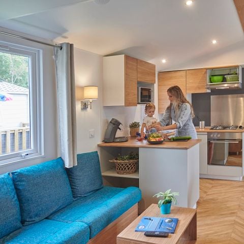 Stacaravan 6 personen - Excellence 3 slaapkamers (6 pers) terras