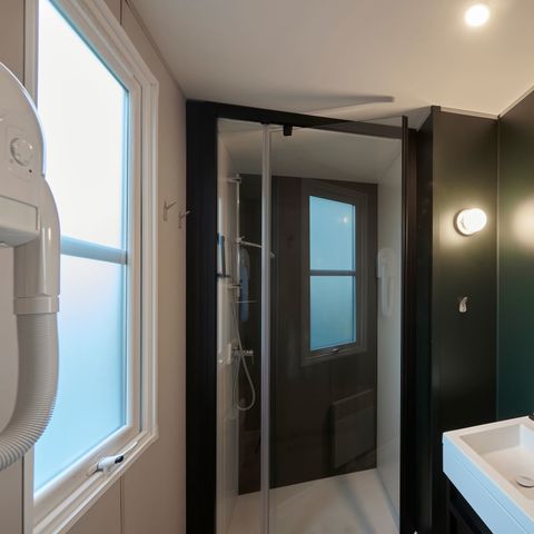 Stacaravan 6 personen - Elégance 3 slaapkamers (6 pers) terras