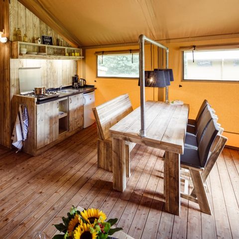Canvas and wooden tent 7 persons - Wold Lodge safari tent