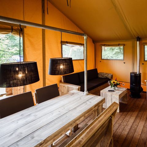 Tente en toile et en bois 7 personnes - Tente safari de Wold Lodge