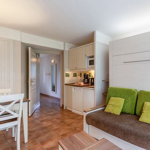 ESTUDIO 3 personas - Estudio - 1 alcoba - Terraza o balcón - Nivel jardín - Barrio Quartier de Hameau