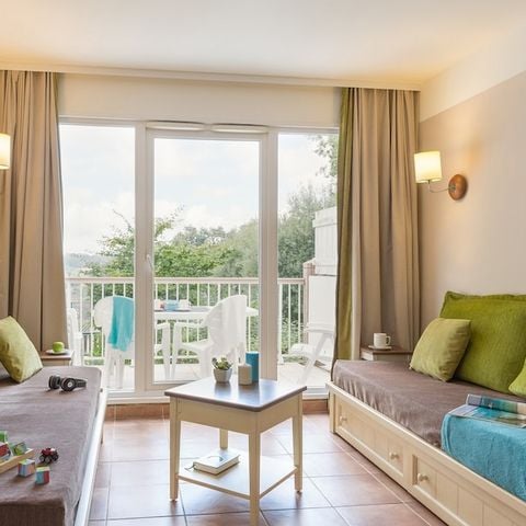 Apartement 6 Personen - - 1 Schlafzimmer + 1 Schlafnische - Duplex - Terrasse oder Balkon - Stadtteil Quartier de Hameau