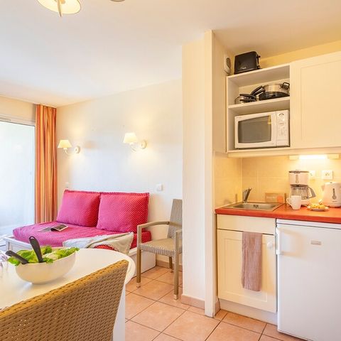 Apartement 6 Personen - 1 SCHLAFZIMMER + 1 SCHLAFBEREICH - TERRASSE ODER BALKON