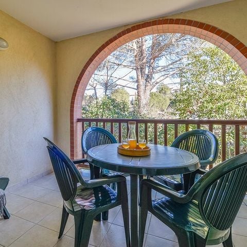 Studio 4 personnes - 1 coin - Nuit - Terrasse ou balcon