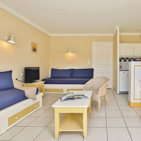 Bungalow 8 Personen - - 2 Schlafzimmer + 1 Schlafalkoven - Terrasse - Duplex - Stadtviertel Domaine du Moulin