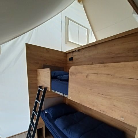 TENDA IN TELA E LEGNO 6 persone - Tenda glamping di lusso sulla spiaggia