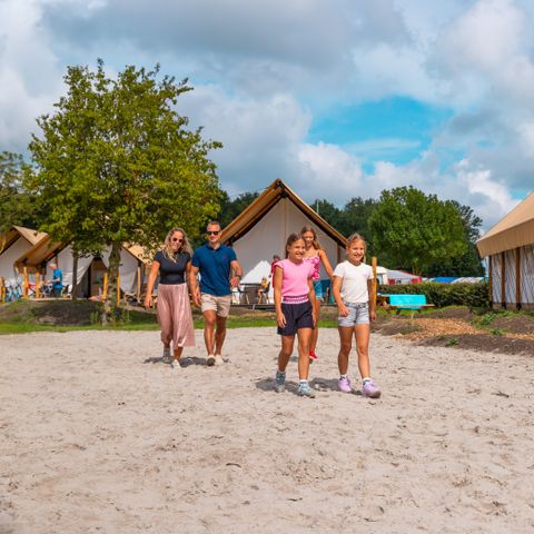 TENDA IN TELA E LEGNO 4 persone - Tenda glamping di lusso sulla spiaggia