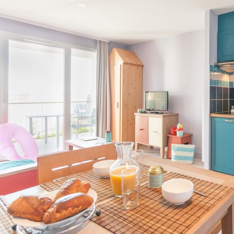 APPARTEMENT 3 personnes - 1 chambre - Terrasse ou balcon - Vue sur la mer