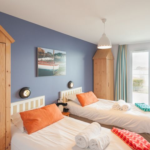 Apartement 4 Personen - - 1 Schlafzimmer - Terrasse oder Balkon - Freier Meerblick - Direkt am Meer