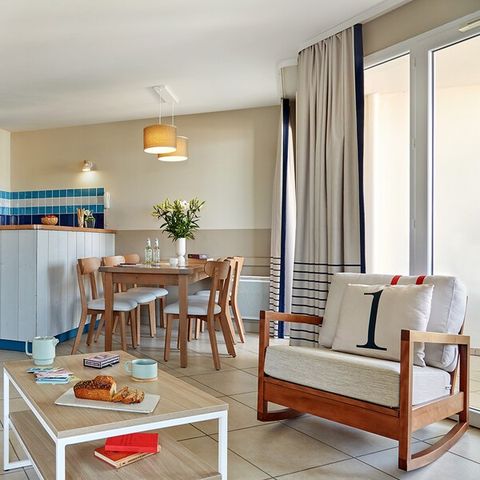 Appartement 6 personen - 1 bedroom - 1 sleeping - Alcove - Terrace or balcony - Sea view