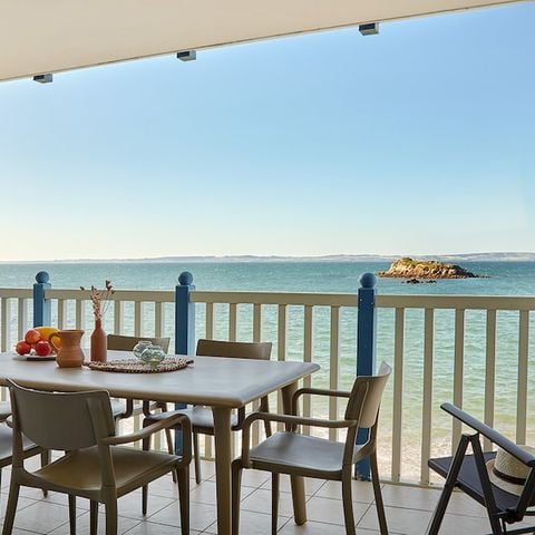 Apartement 6 Personen - - 1 Schlafzimmer + 1 Schlafnische - Terrasse oder Balkon - Freier Meerblick - Direkt am Meer