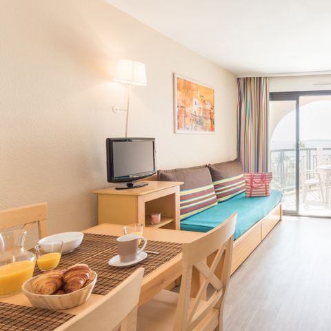 Piso 5 personas - - 1 habitación - Vista al mar - Terraza o balcón
