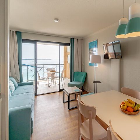 Wohnung 4 personen - - 1 Schlafzimmer - Meerblick - klimatisiert - Terrasse oder Balkon