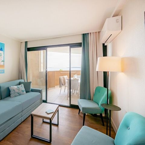 Appartement 6 personen - - 1 bedroom + 1 sleeping alcove  - Sea view - Air-conditioned - Terrace or balcony