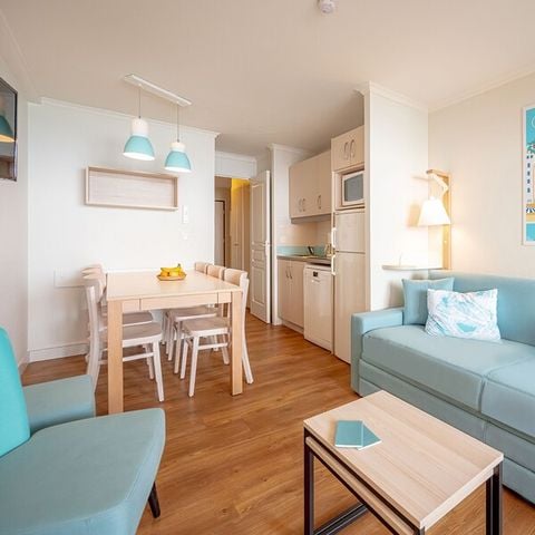 APPARTEMENT 6 personnes - 1 chambre + 1 coin nuit - Vue mer - Climatisation - Terrasse ou balcon