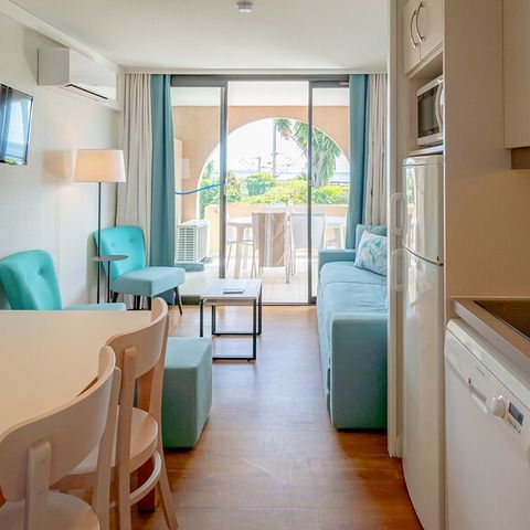 Wohnung 6 personen - - 1 Schlafzimmer + 1 Schlafnische - Klimatisiert - Terrasse oder Balkon