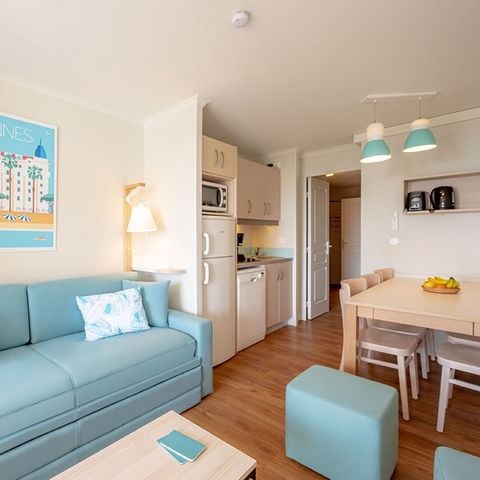 APPARTEMENT 6 personnes - 1 chambre + 1 coin nuit - Climatisation - Terrasse ou balcon