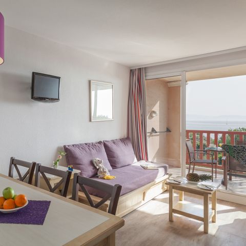 Wohnung 6 personen - - 1 Schlafzimmer + 1 Schlafalkoven - Terrasse oder Balkon - Gartenblick
