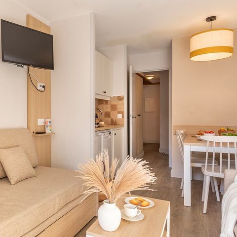 Appartement 4 personnes - 1 chambre - Terrasse ou balcon - Vue sur le jardin