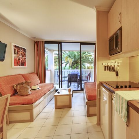 STUDIO 4 people - Studio 4 people - 1 sleeping area - Terrace or balcony