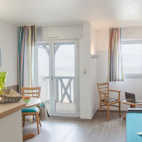 Studio 4 personen - Studio - 1 sleeping alcove - Terrace or  balcony - Sea view