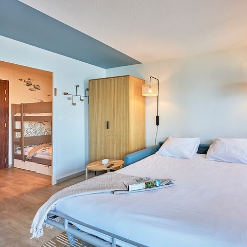 Studio 4 personen -  4 + 1 slaapplaatsen - Balkon - Uitzicht op zee - Gerenoveerd
