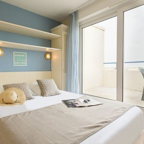 Wohnung 6 personen - 2 Schlafzimmer - Balkon - Meerblick