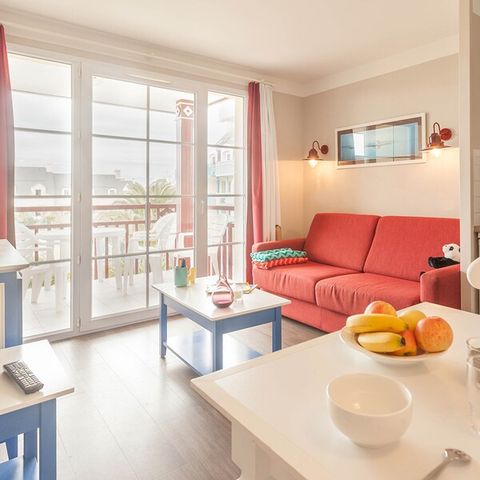 Wohnung 4 personen - 1 Schlafzimmer - Terrasse oder Balkon