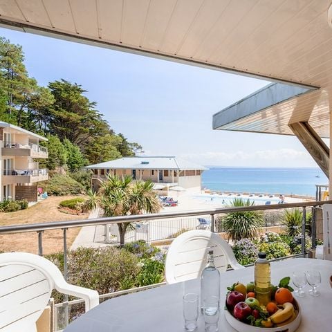 APPARTEMENT 6 personnes - - 1 chambre + 1 alcôve - Terrasse ou balcon - Vue sur la mer