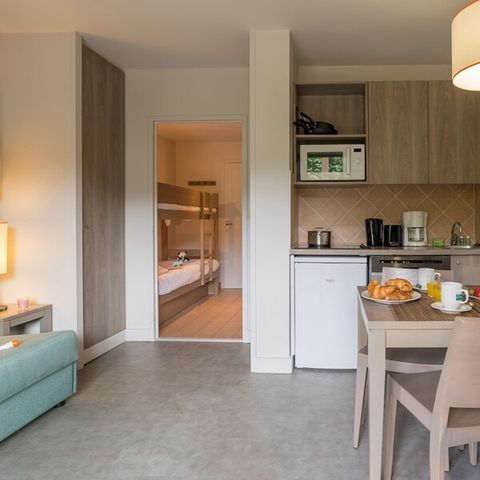 Studio 4 persons - - 1 sleeping alcove - Terrace or balcony