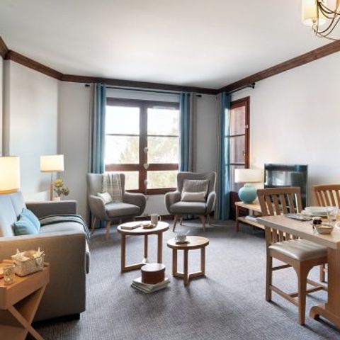 Apartement 6 Personen - Wohnung 6 Personen - 2 Schlafzimmer - Pool mit Blick auf den Mont Blanc im Freien (AWL36M)