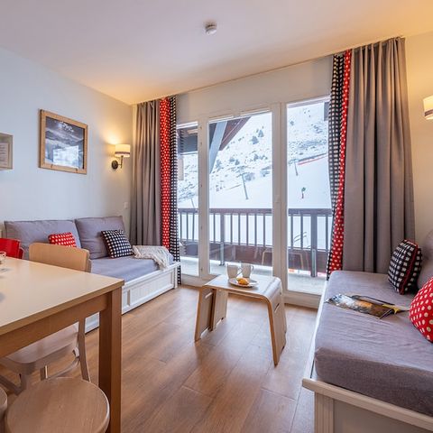 Appartement 6 personen - 1 slaapkamer + 1 slaapgedeelte - Uitzicht op de bergen