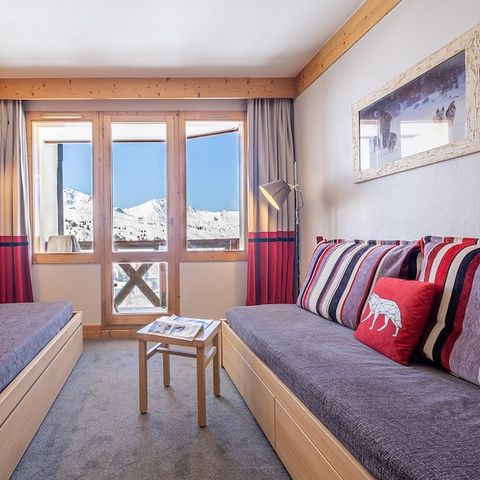 Piso 6 personas - - 1 habitación + 1 alcoba - Vista a la montaña - Orientación sur