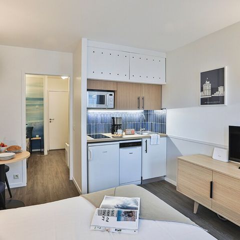 Studio 3 personen - 1 slaapgedeelte - Gerenoveerd