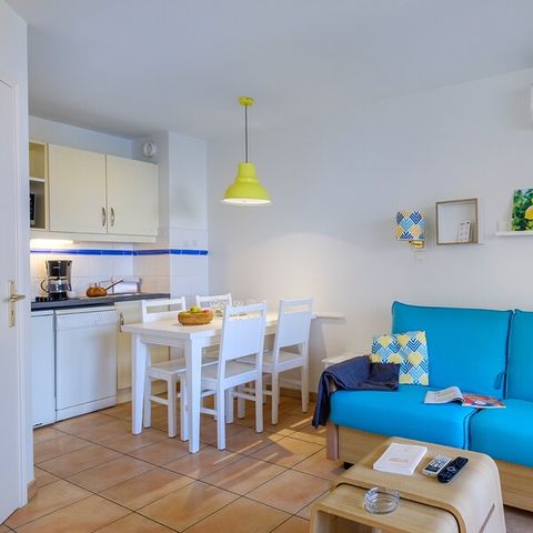 STUDIO 4 personnes - 1 Coint nuit - Balcon - Vue Jardin