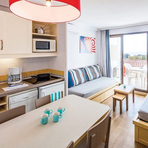 Wohnung 4 personen - - 1 Schlafzimmer - Terrasse oder Balkon - Meerblick - klimatisiert
