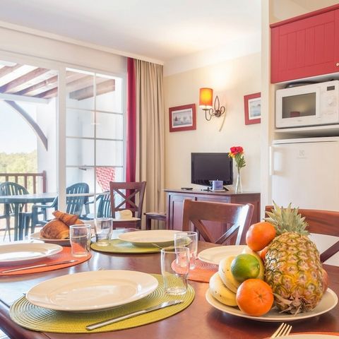 APPARTEMENT 6 personen - 1 slaapkamer + 1 slaapgedeelte - Terras of balkon