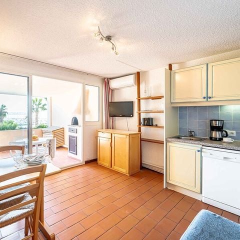 Studio 4 personen - 1 slaapgedeelte