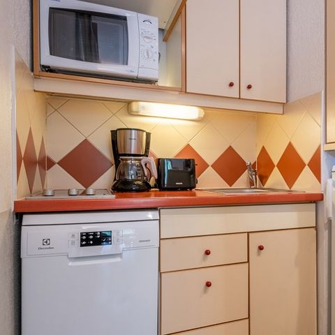 Studio 4 personen - 1 slaapgedeelte  - Uitzicht op de bergen – Gerenoveerd