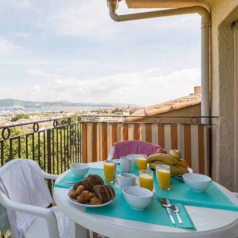 Studio 4 personen - 1 slaapgedeelte - Terras of balkon