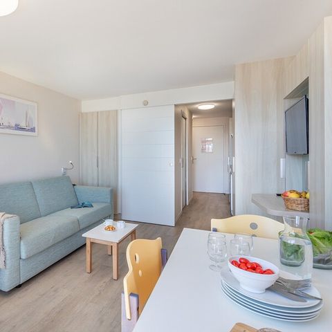 Studio 5 personen - 1 slaapgedeelte - Uitzicht op zee