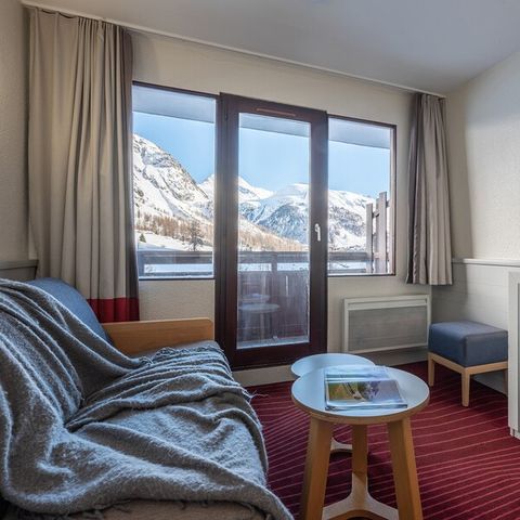 Studio 4 personnes - 1 coin - Nuit - Vue montagne dégagée