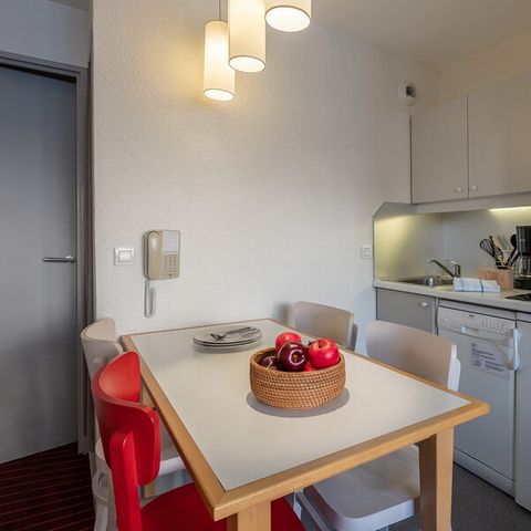 Studio 4 personnes - 1 coin - Nuit - Vue montagne dégagée