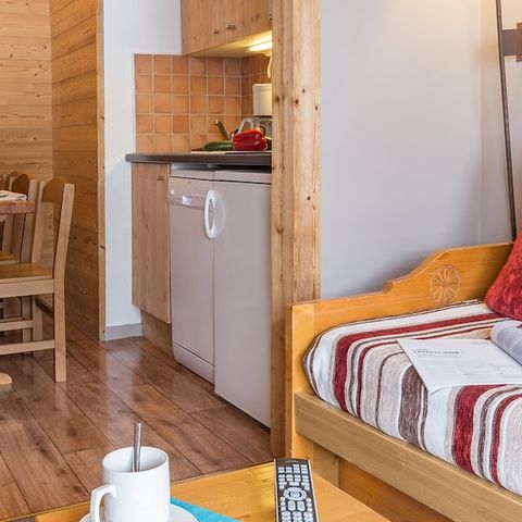 Apartement 6 Personen - 1 Zimmer + 1 Schlafbereich
