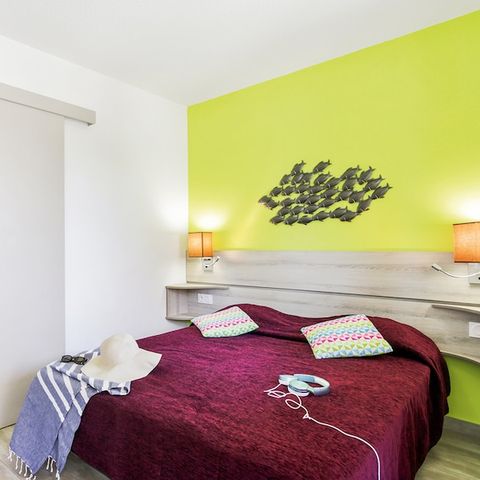 Appartement 4 personen - 1 slaapkamer - Tuinzicht