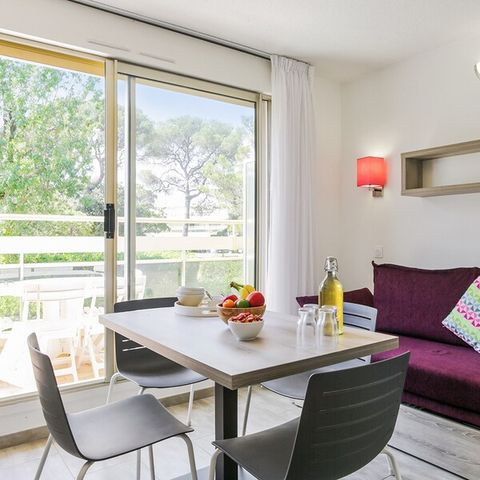 Wohnung 4 personen - 1 Schlafzimmer - Gartenblick