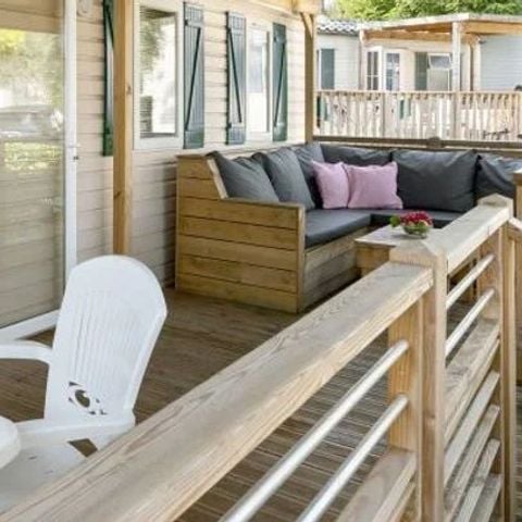 MOBILHOME 6 personnes - Mobil-home | Premium | 3 Ch. | 6 Pers. | Terrasse Lounge | Clim.