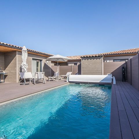 Villa 6 persons - - 3 bedrooms - Air conditioned - 7m private pool - Garden